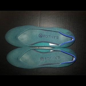 Rothy’s Spruce Python Flat